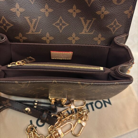 π©οΈLOUIS VUITTON gradient cowhide shoulder crossbody handbagπ₯³ - Picture 8 of 10